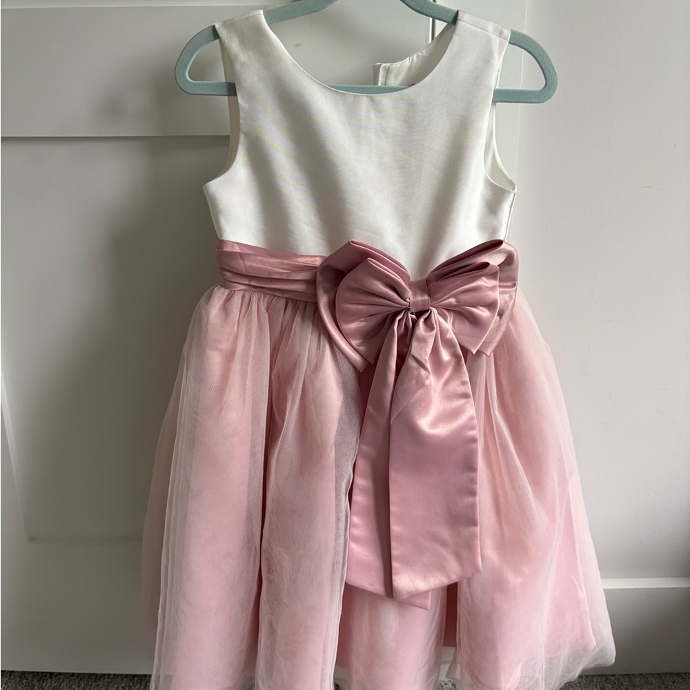 Rare Editions Pink and White Formal Dress